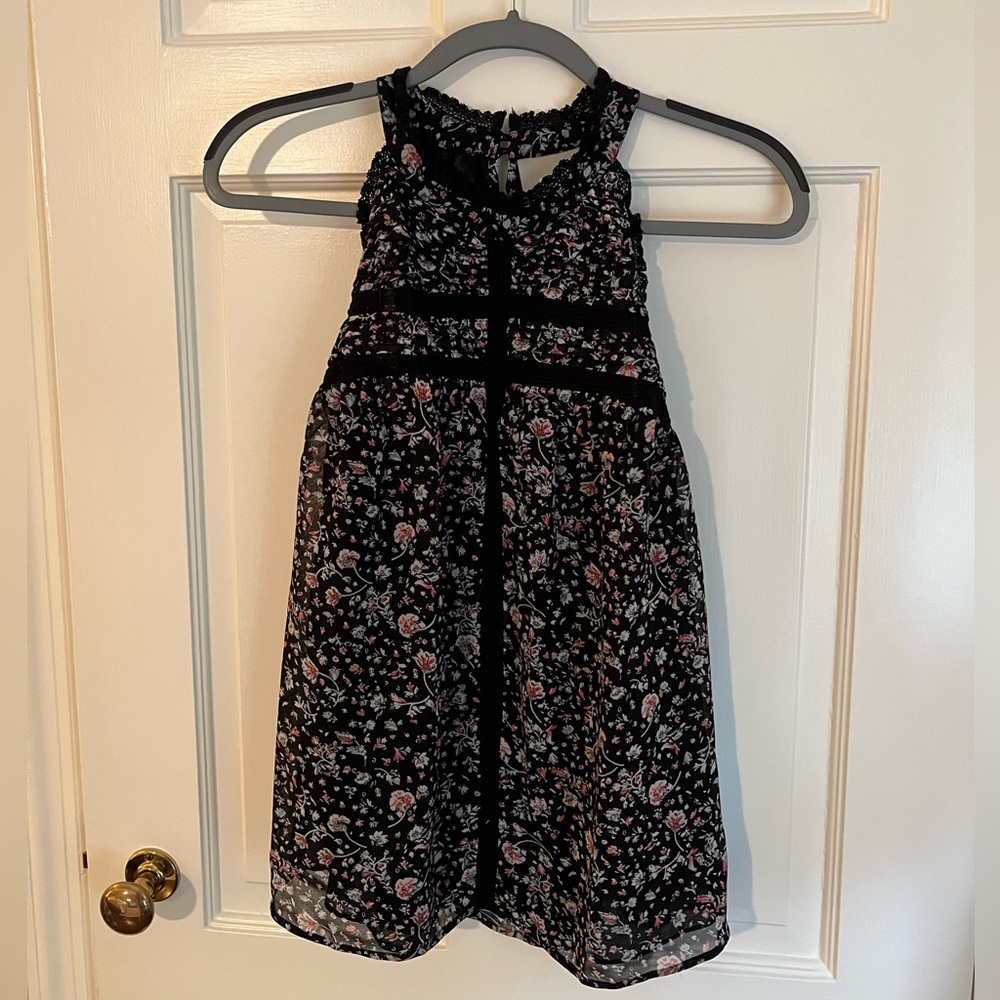 Maeve High Neck Floral Blouse / Medium